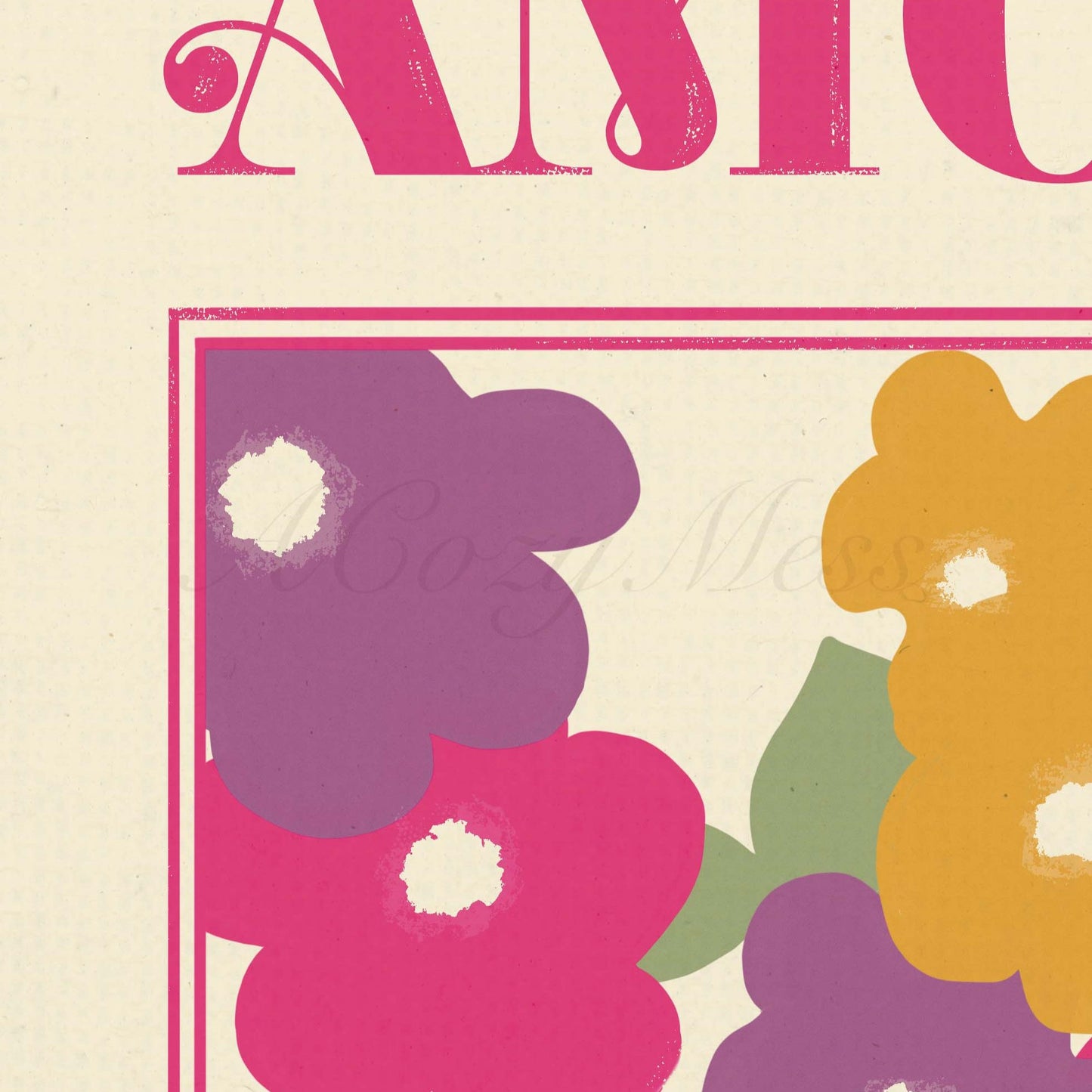 Amor Fati, Floral Art, Stoic Wall Art - A Cozy Mess