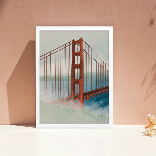 Golden Gate Bridge – San Francisco Travel Poster | California Art Print - A Cozy Mess