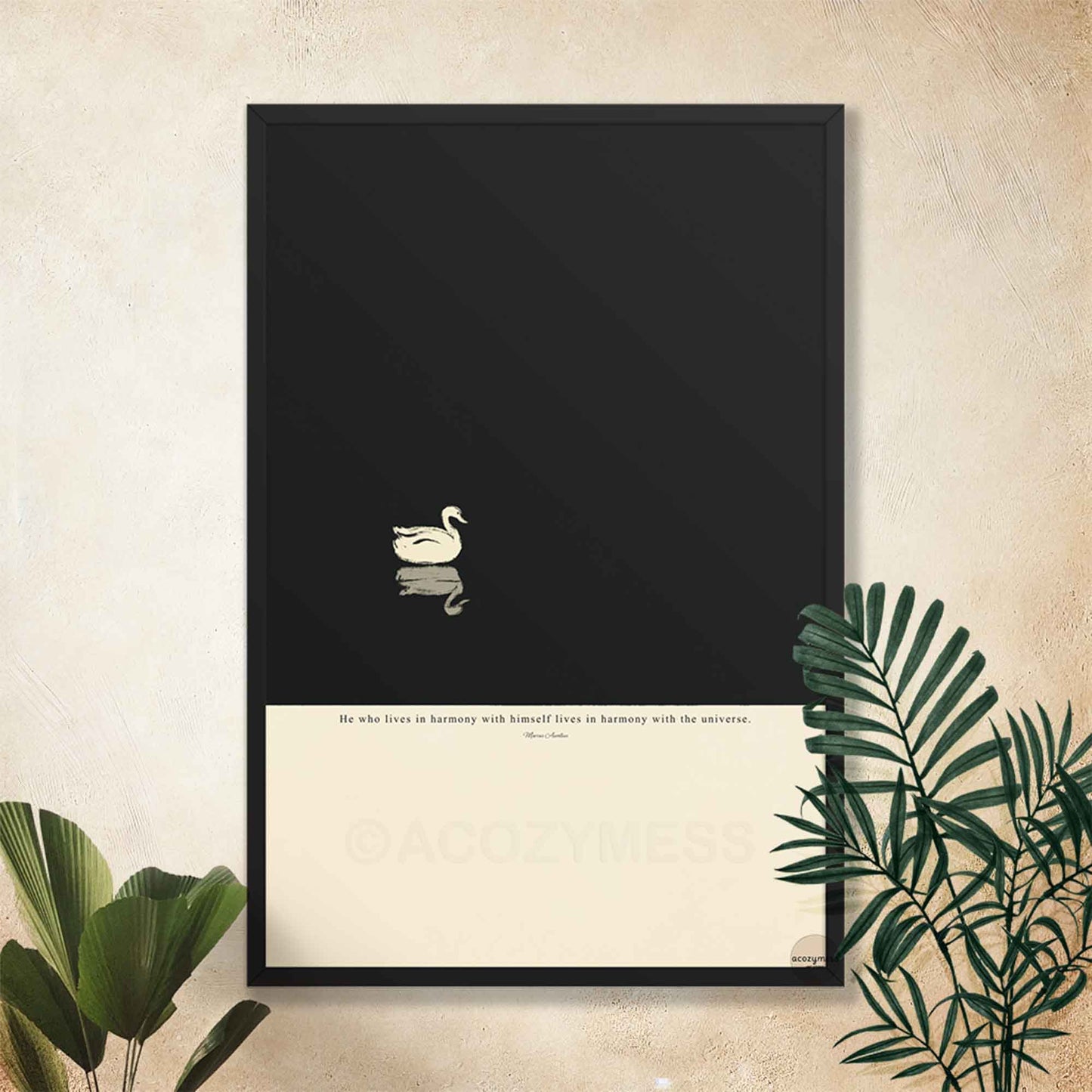 Stoic poster | Harmony with himsel - Marcus Aurelius Print | Stoicism Wall Art | Philosophy Poster