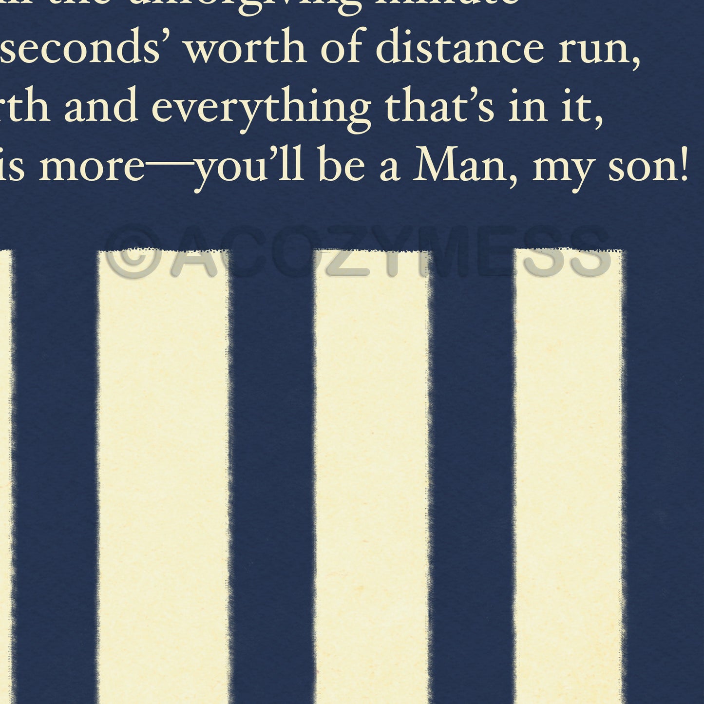 if poem by rudyard kipling poster