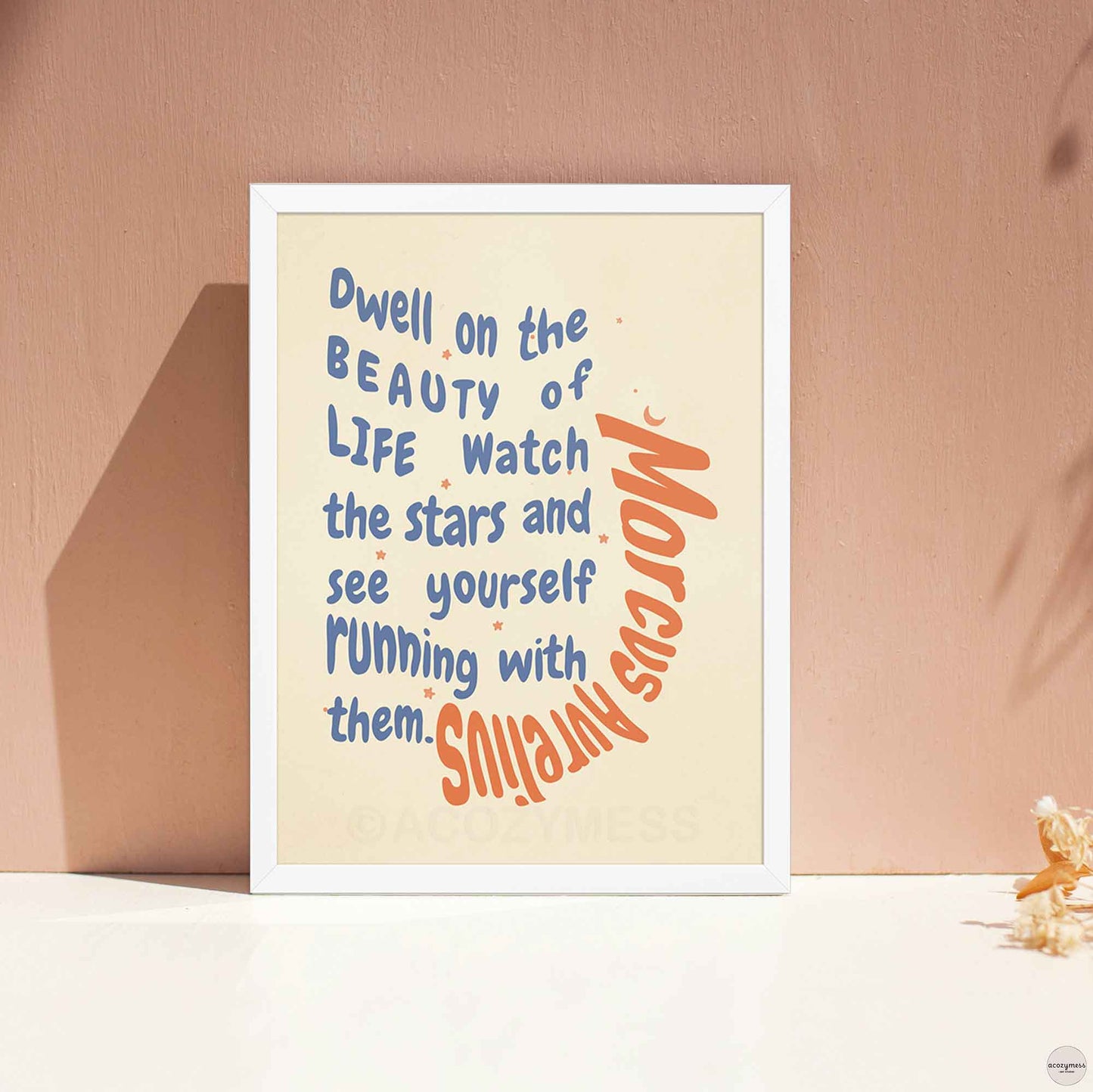 Beauty of Life - Marcus Aurelius Print | Stoic Print | Philosophy Poster | Meditation Poster