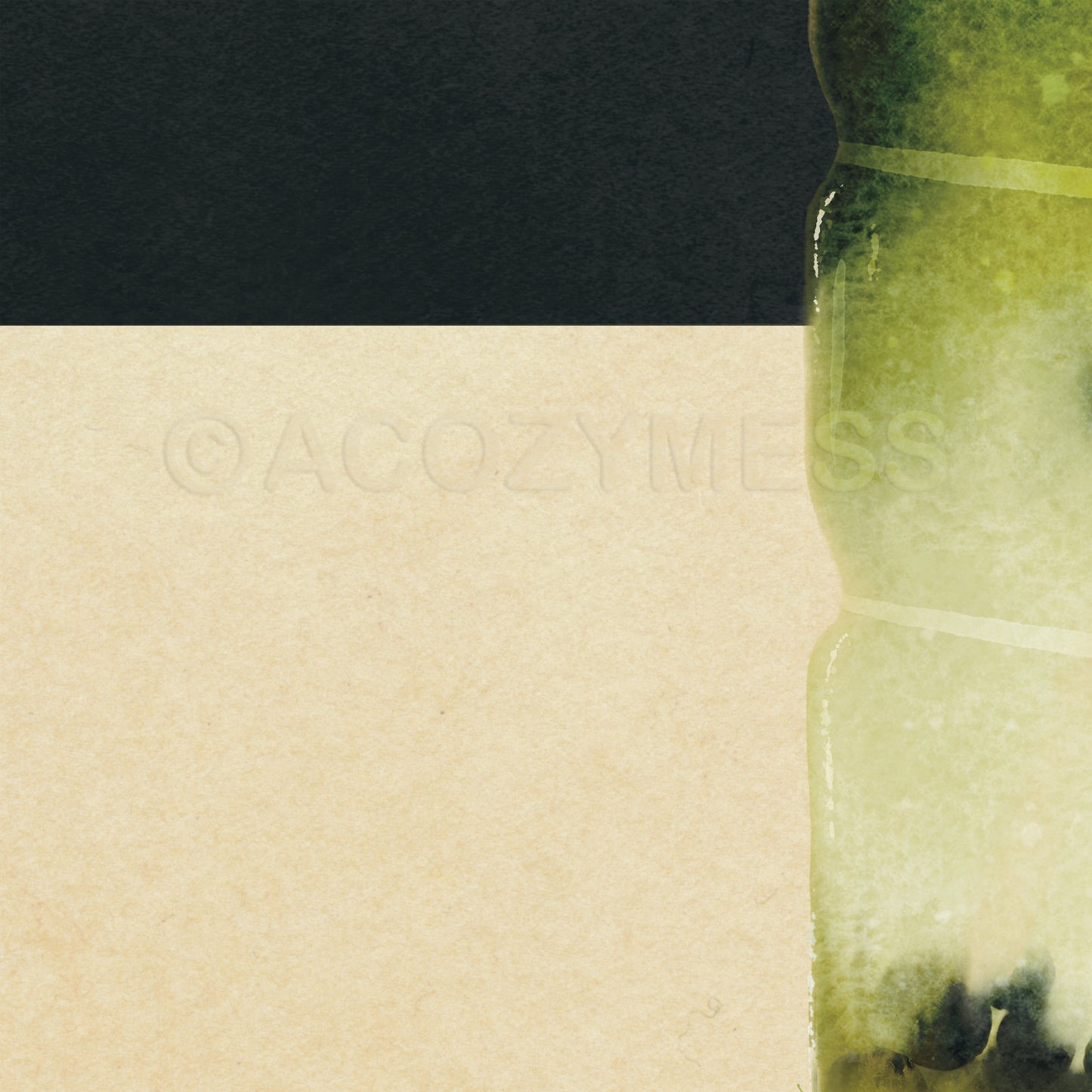 Matcha Latte Wall Art Print with Boba - Cafe-Inspired Home Decor - A Cozy Mess