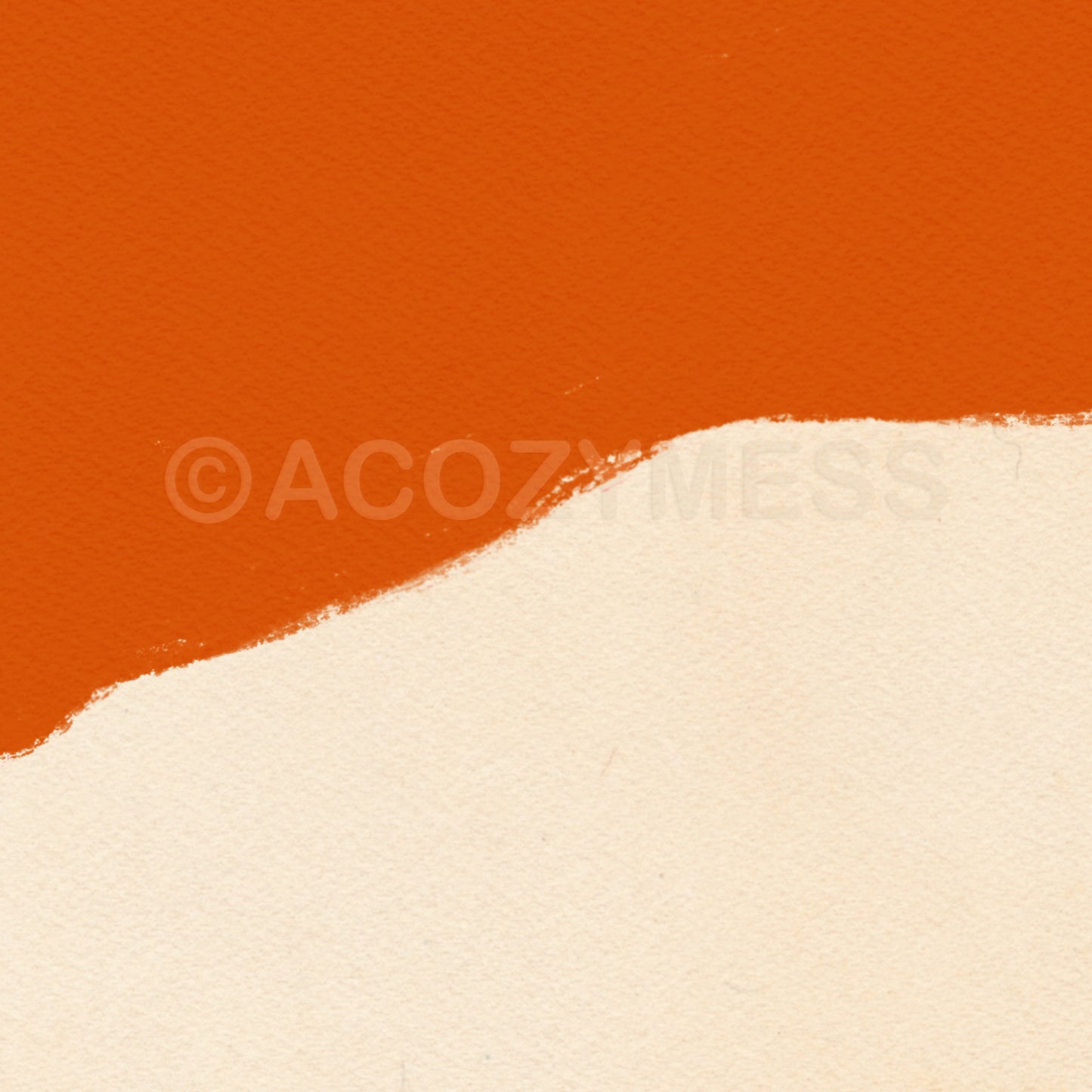 Close-up of bright orange flamingo art poster in minimalist abstract style on a beige background, highlighting details of the bird illustration.