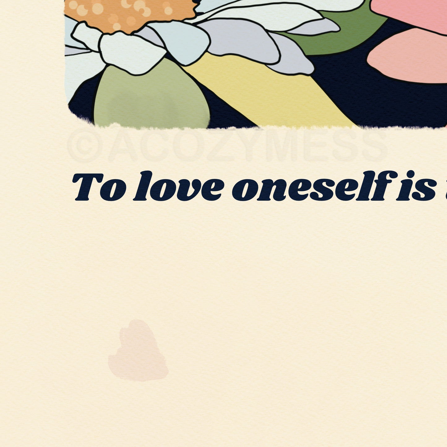 oscar wilde, love onself quote print