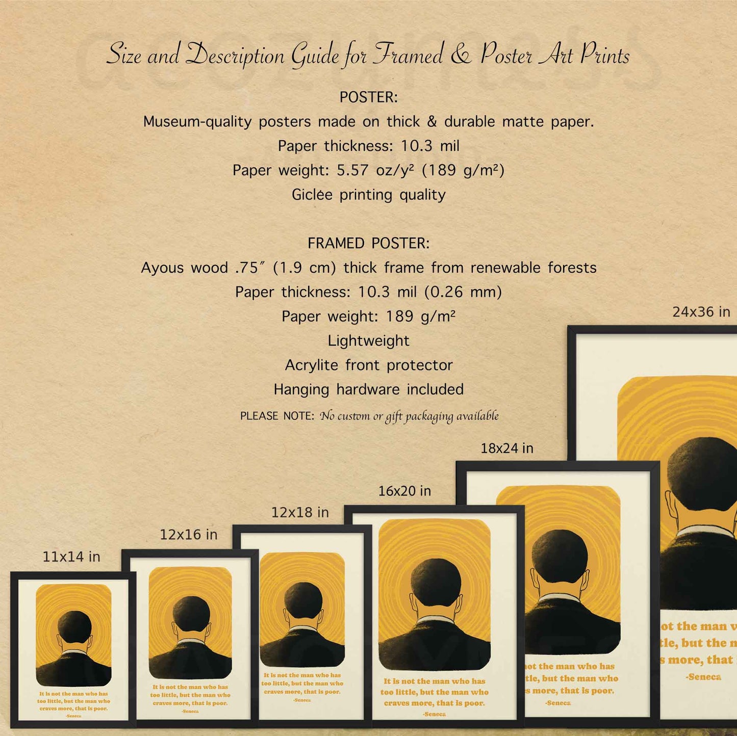 Seneca Quote Poster, Stoic Wall Art, Stoicism Posters - A Cozy Mess