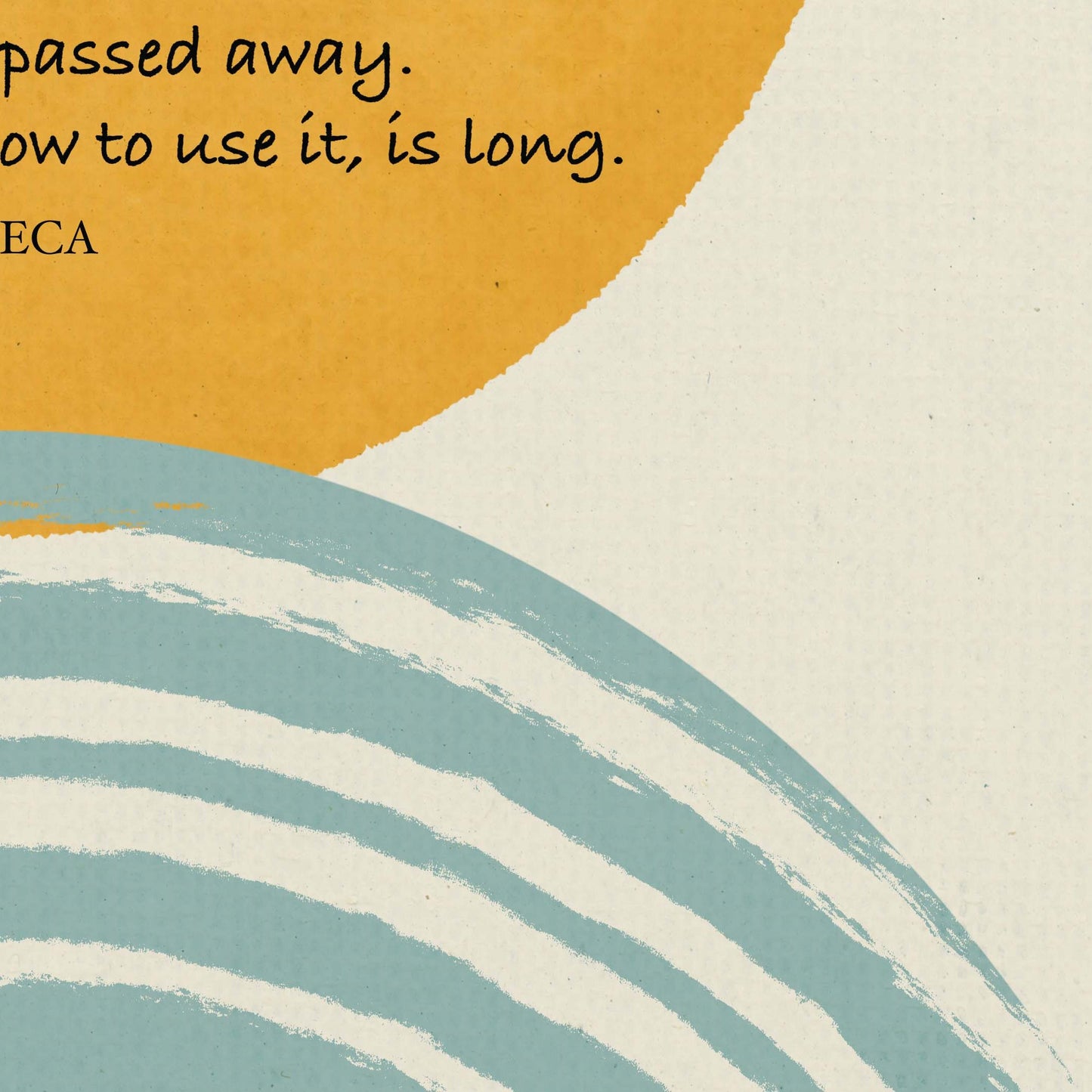 Seneca Quote, Stoic Poster, Stoicism Wall Art - A Cozy Mess