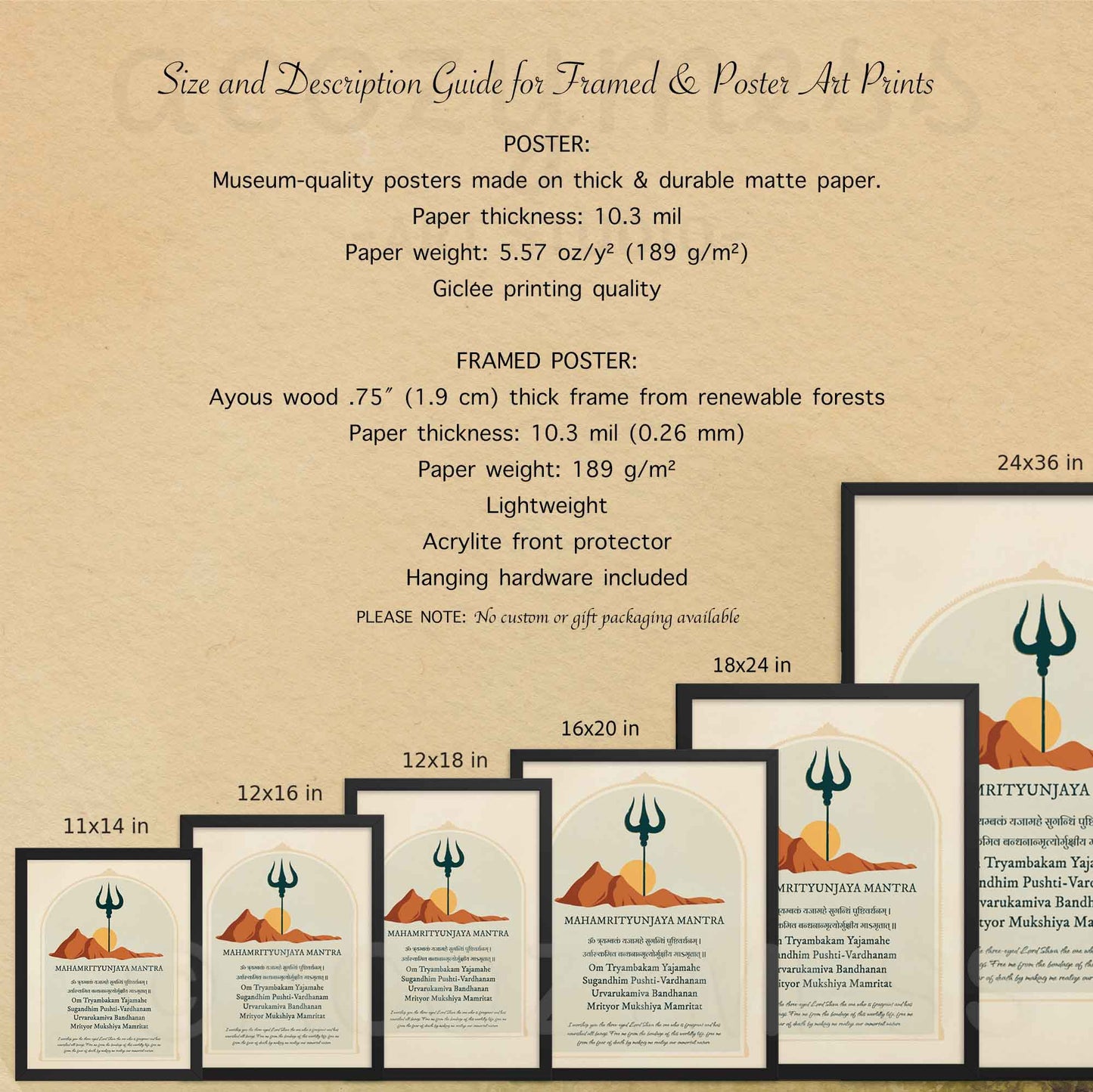 Mahamrityunjaya Mantra Print, Lord Shiva WalL Art Print, Spiritual Wall Art - A Cozy Mess