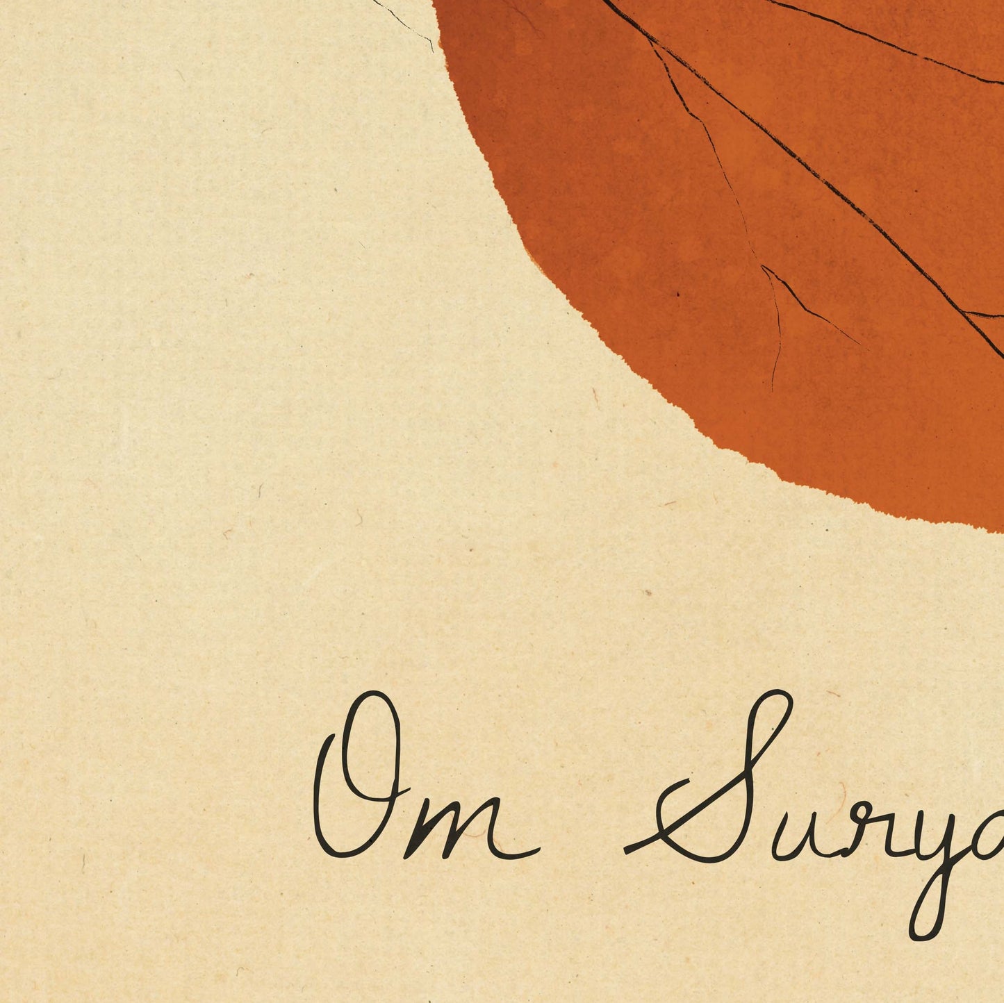 Om Suryaya Namah Wall Art, Sun Salutation Mantra Print - A Cozy Mess