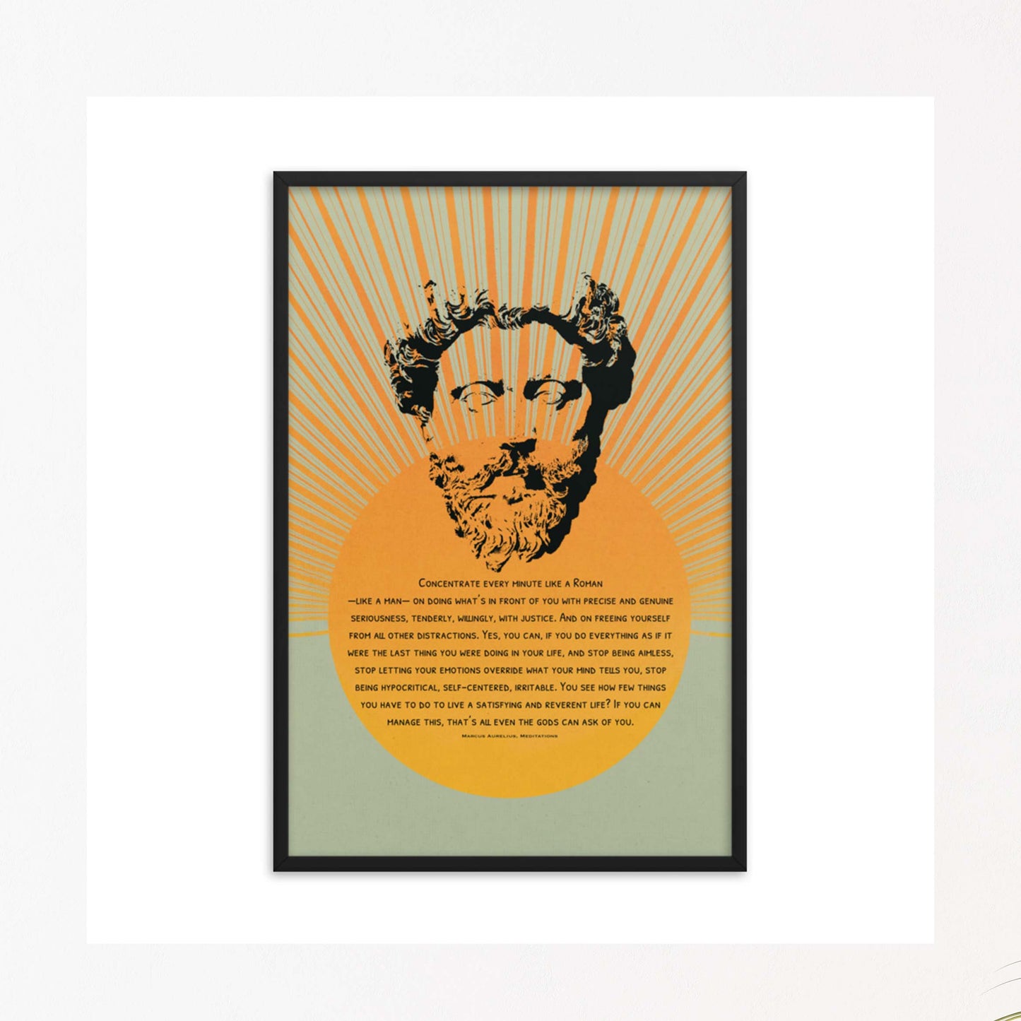 Marcus Aurelius Print, Stoic Poster, Stoicism Wall Art - A Cozy Mess