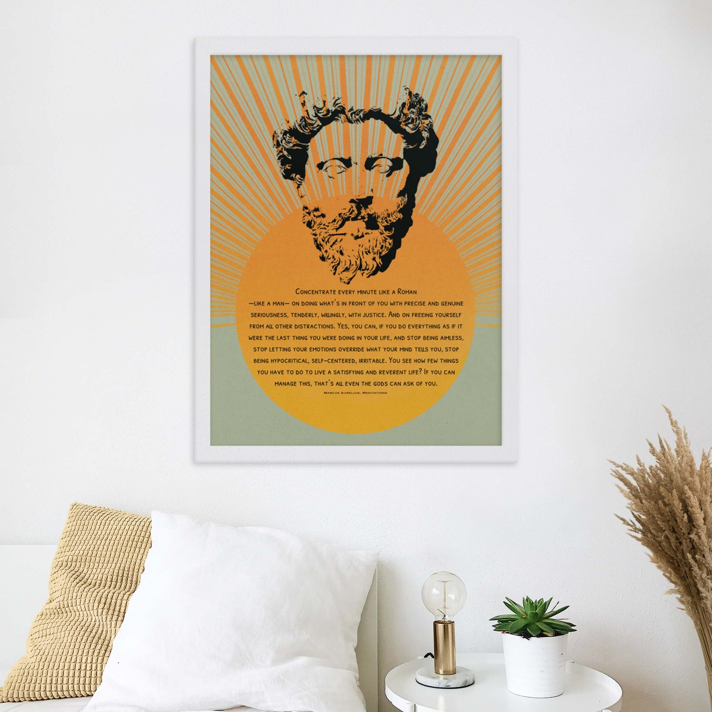 Marcus Aurelius Print, Stoic Poster, Stoicism Wall Art - A Cozy Mess