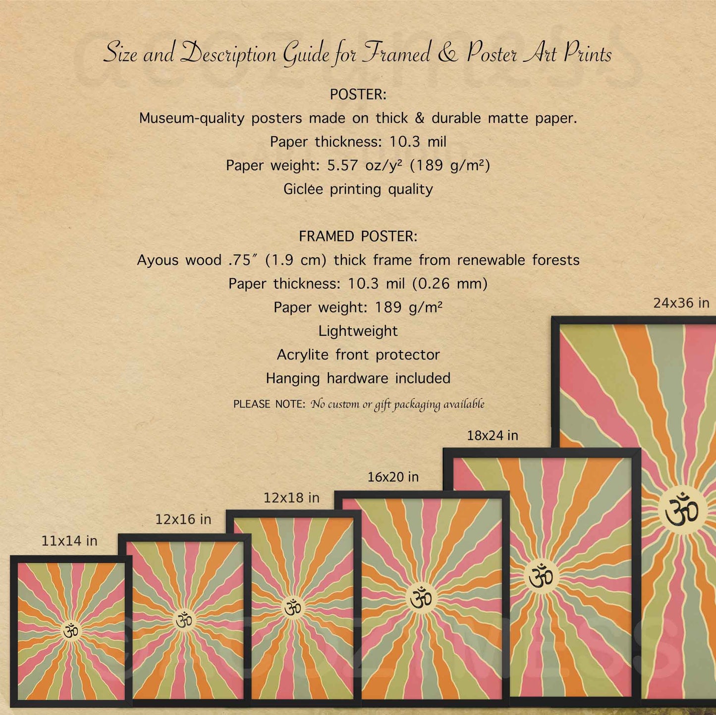 OM Spiritual Art Poster, Meditation Chant Print, Giclée printing quality, Colorful Decor - A Cozy Mess
