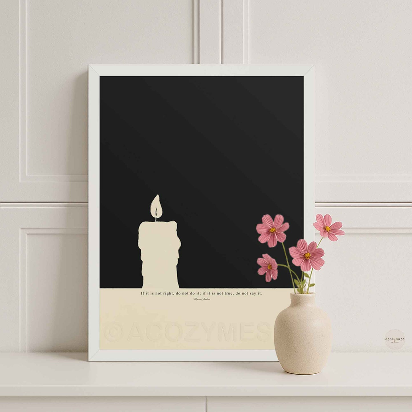 Stoic poster | Marcus Aurelius Print | Stoicism Wall Art | Philosophy Poster