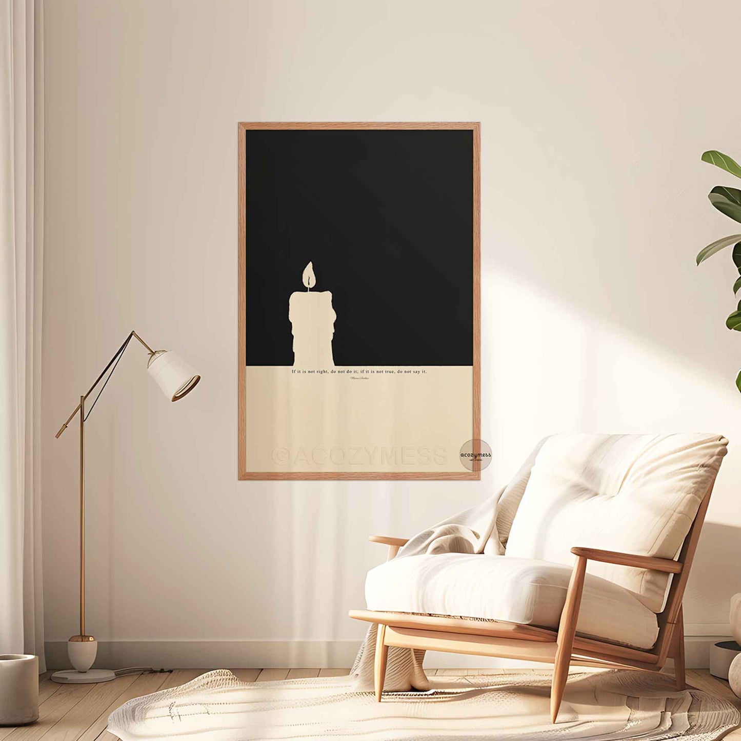 Stoic poster | Marcus Aurelius Print | Stoicism Wall Art | Philosophy Poster
