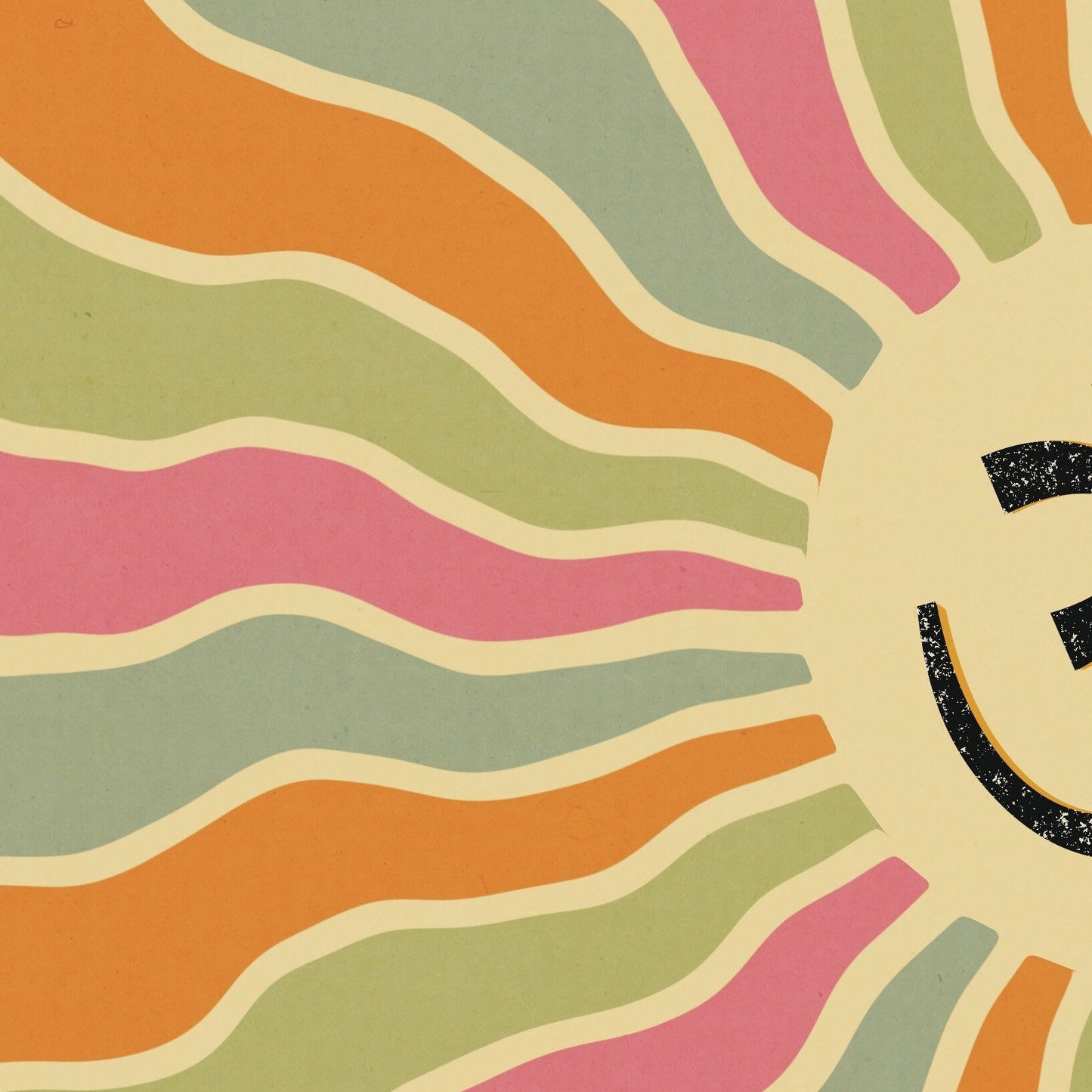 closeup image of Om in sanskrit on a colorful spiral design poster i