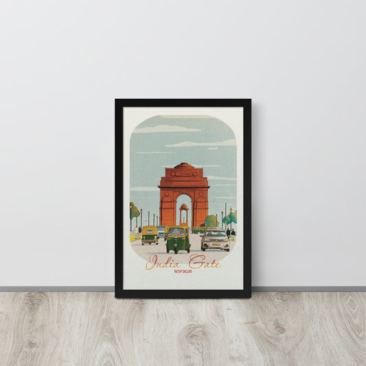 India Gate, New Delhi India Poster, Travel Art Prints & Posters