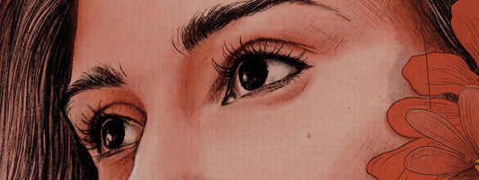 Woman's eye art