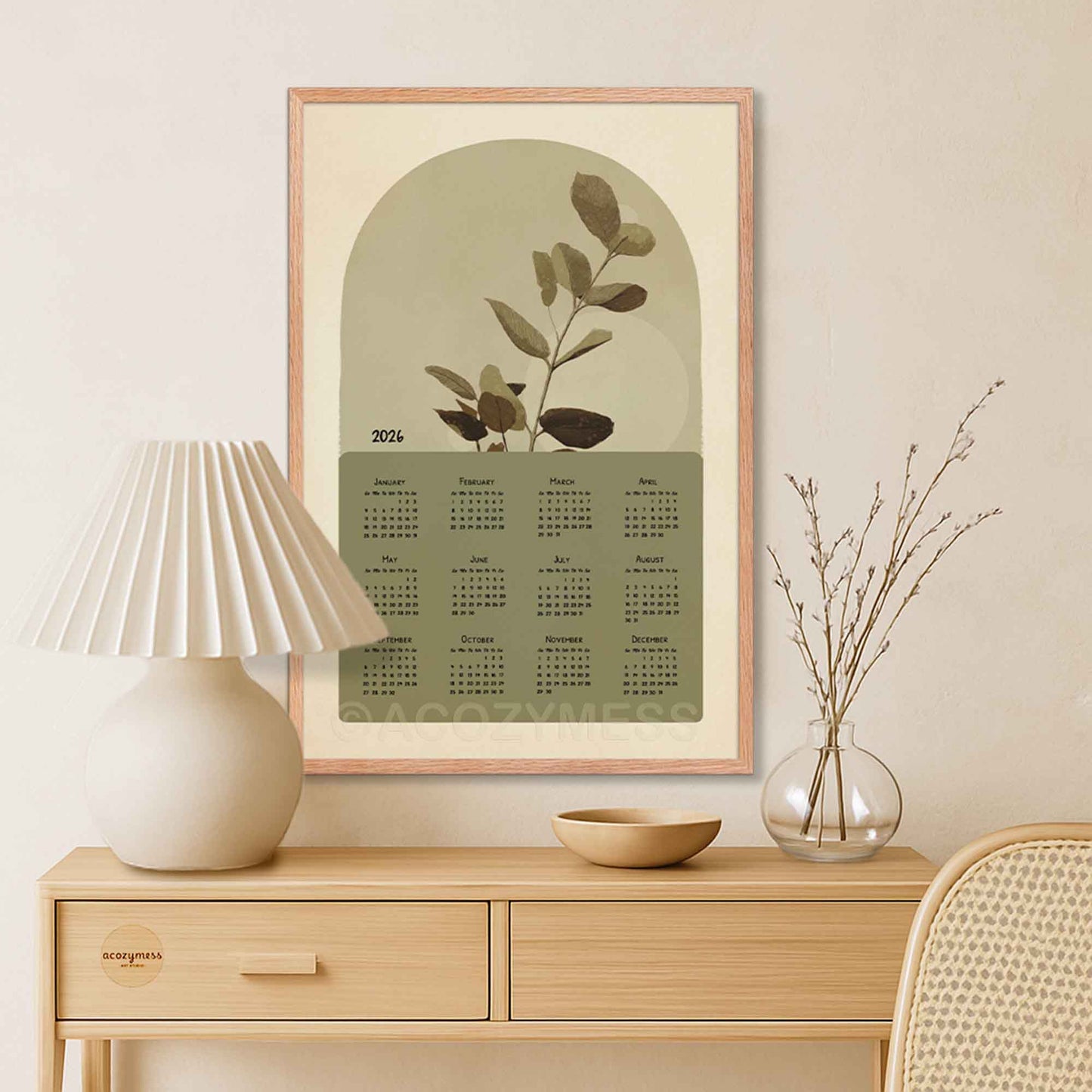 natured inspired 2026 calendar 