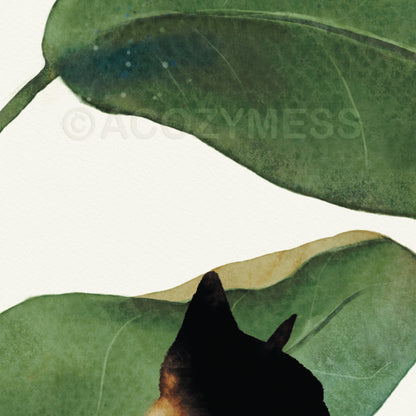 cat wall art poster-close up iamge