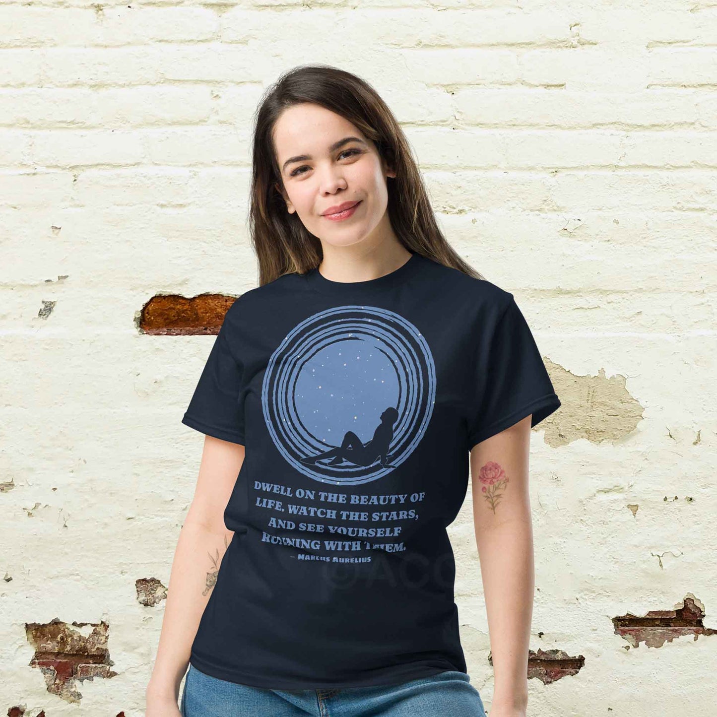 Marcus Aurelius Quote T-Shirt – Dwell on the Beauty of Life| Philosophy Tshirt