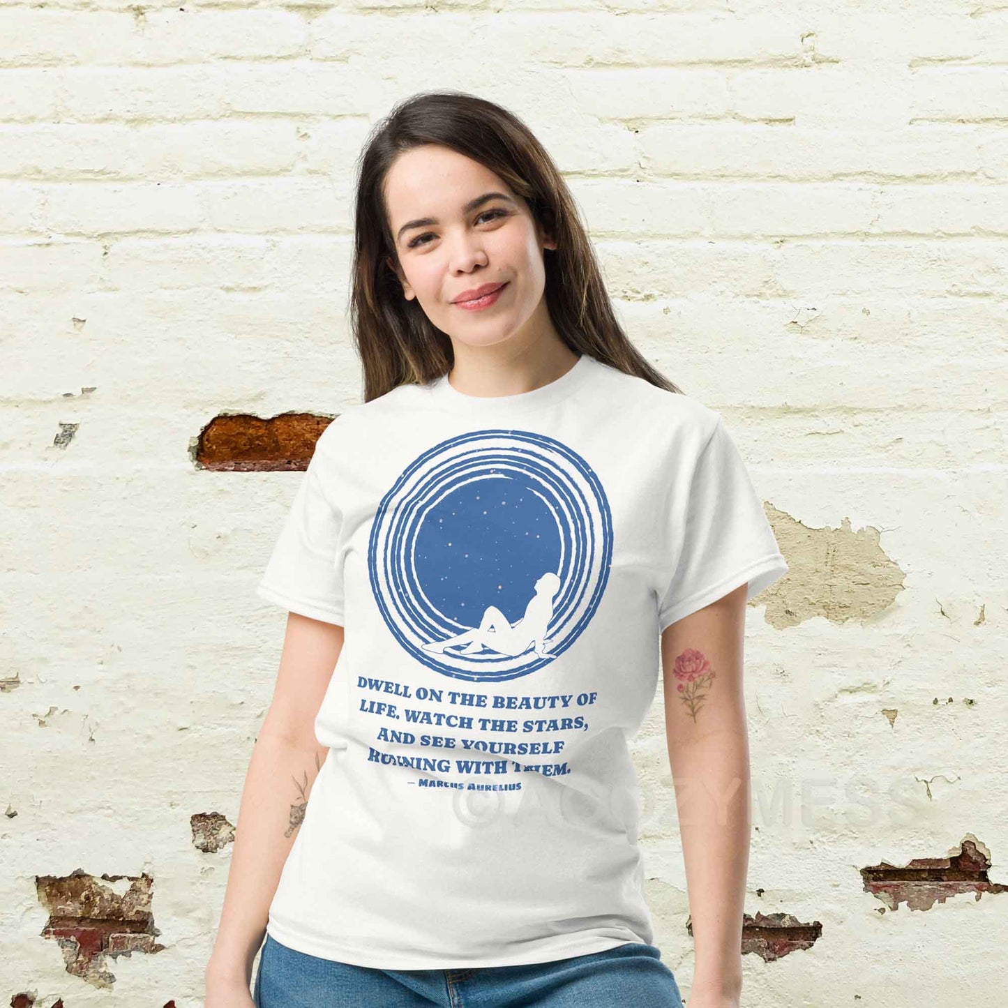 Marcus Aurelius Quote T-Shirt – Dwell on the Beauty of Life| Philosophy Tshirt