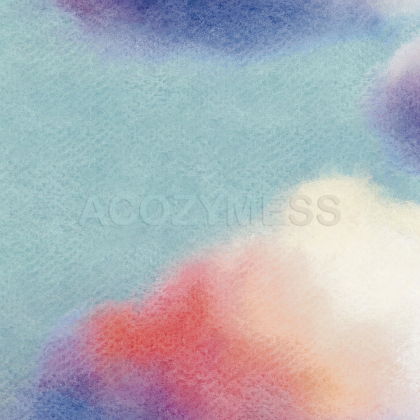 Colorful cloud poster