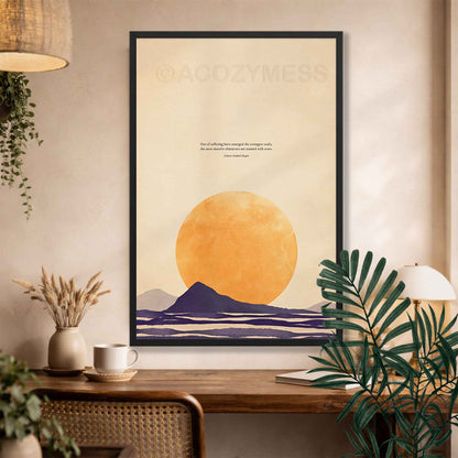 Resilience Quote Print | Out of Suffering Have Emerged the Strongest Souls | E.H. Chapin | Motivational Gift Wall Art