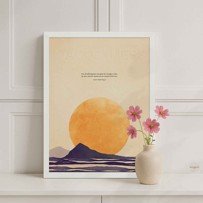 Resilience Quote Print | Out of Suffering Have Emerged the Strongest Souls | E.H. Chapin | Motivational Gift Wall Art