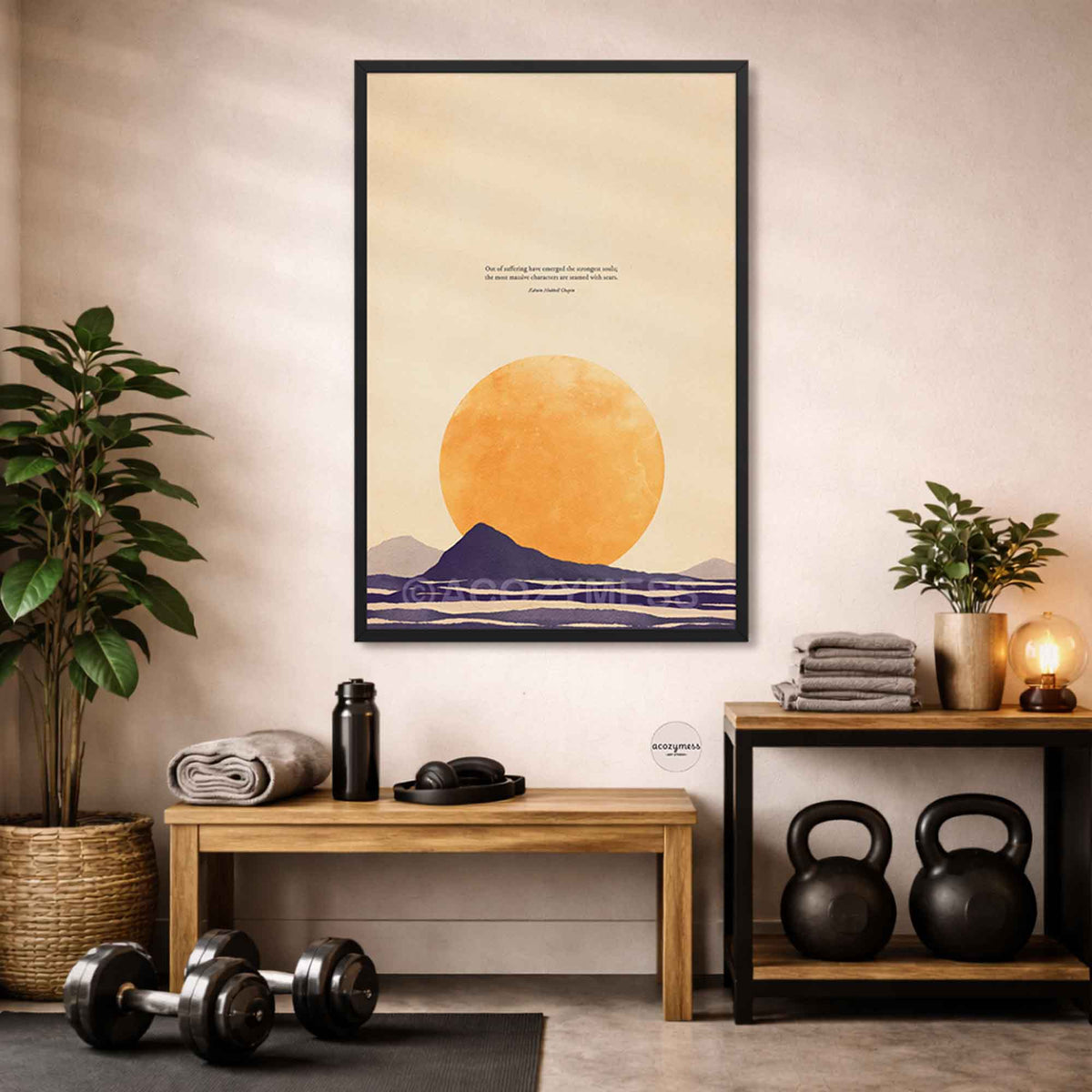 Resilience Quote Print | Out of Suffering Have Emerged the Strongest Souls | E.H. Chapin | Motivational Gift Wall Art