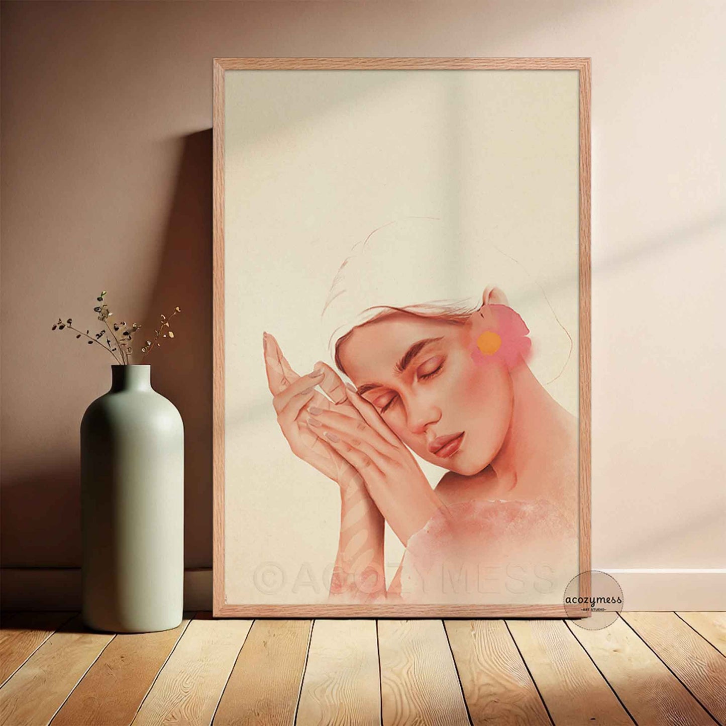 Feminine Portrait Wall Art - Cozy Home Decor - A Cozy Mess