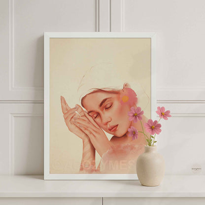 Feminine Portrait Wall Art - Cozy Home Decor - A Cozy Mess