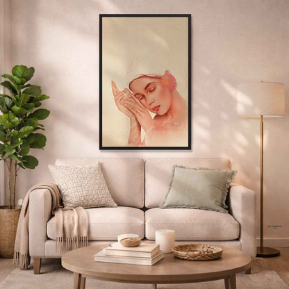 Feminine Portrait Wall Art - Cozy Home Decor - A Cozy Mess