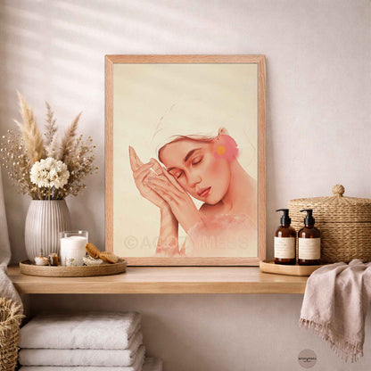 Feminine Portrait Wall Art - Cozy Home Decor - A Cozy Mess