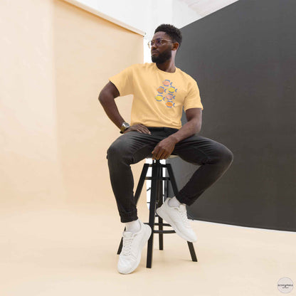 Fish Tshirt in light yellow color