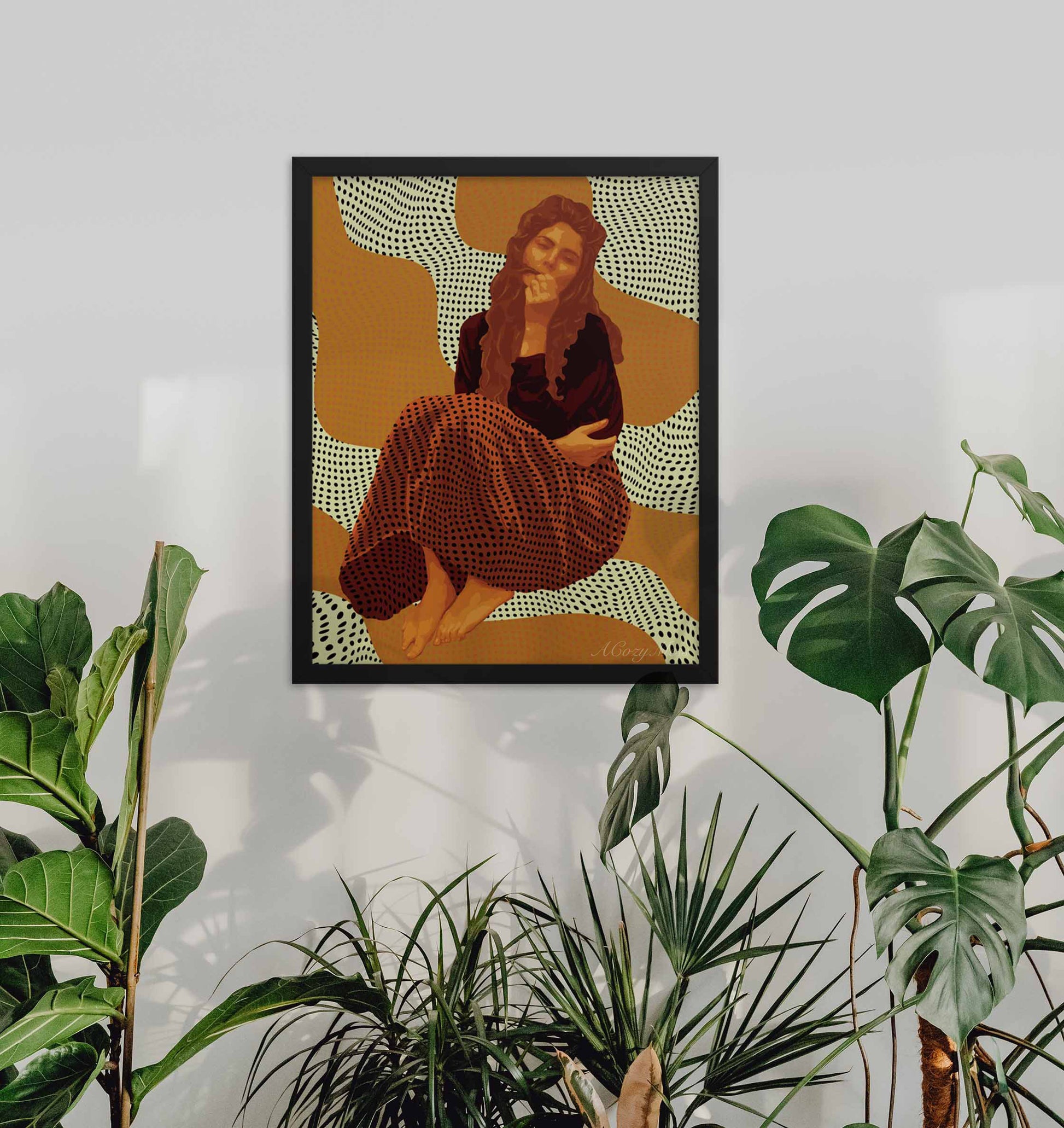 Woman Wall Art Poster, Trendy Art Poster - A Cozy Mess