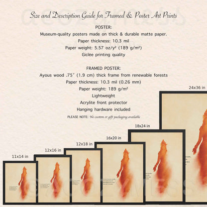 Size and description details of goddess durga mantra art 