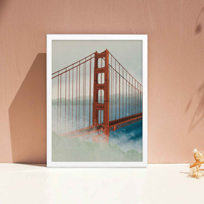 Golden Gate Bridge – San Francisco Travel Poster | California Art Print - A Cozy Mess