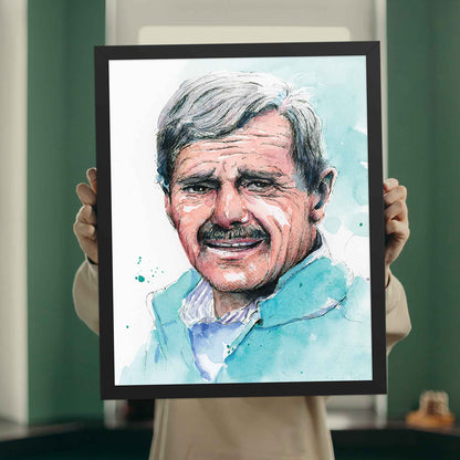 Watercolor Portrait Art Print | Expressive Portrait Watercolor Art | Art for Living Room - A Cozy Mess