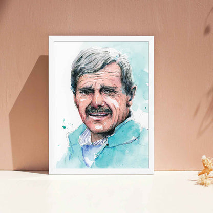 Watercolor Portrait Art Print | Expressive Portrait Watercolor Art | Art for Living Room - A Cozy Mess