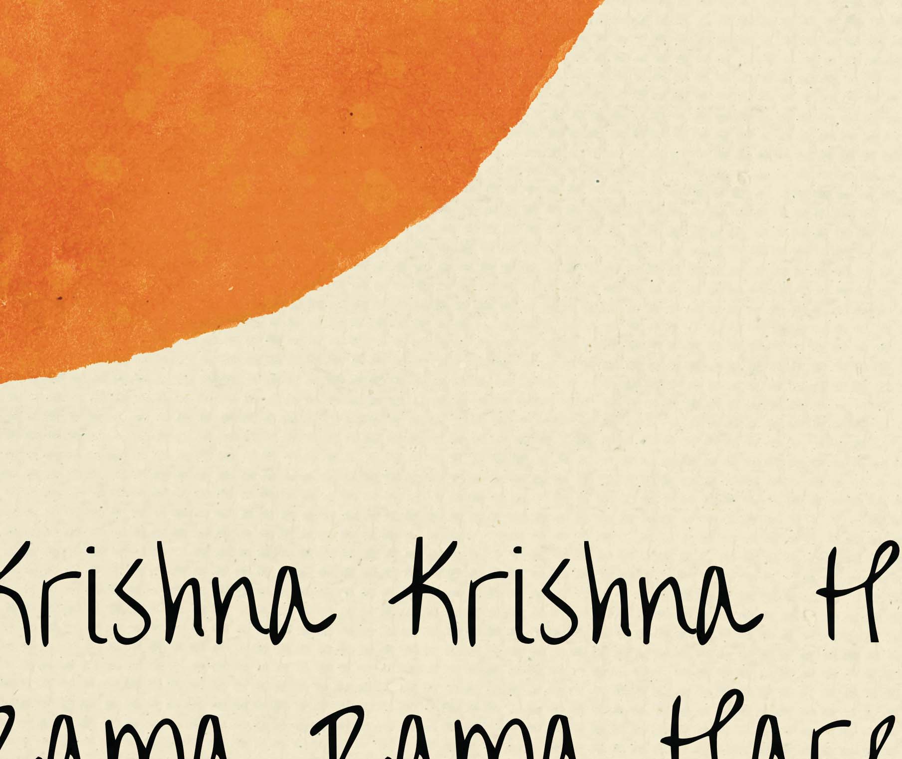 Hare Krishna Mantra Print, Krishna Wall Art Print - A Cozy Mess