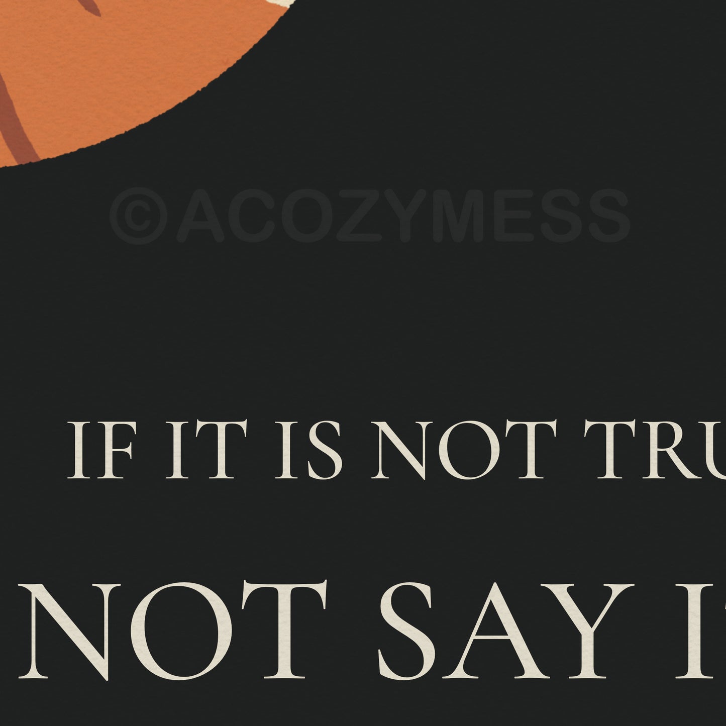 If it is not right, do not do it- Marcus Aurelius quote wall art- close up image.