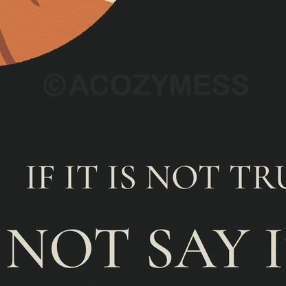 If it is not right, do not do it- Marcus Aurelius quote wall art- close up image.