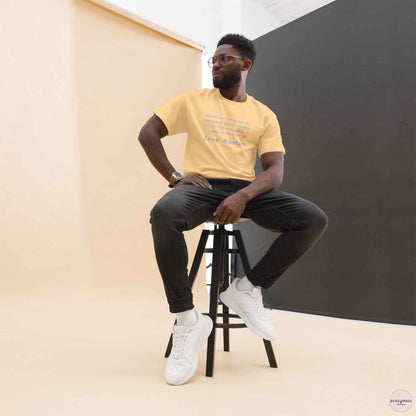 Jane Austen literature Tshirt in yellow color
