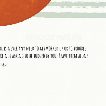 Stoic Wisdom: Marcus Aurelius Art Poster for Inspired Living, Stoicism Wall Art - A Cozy Mess