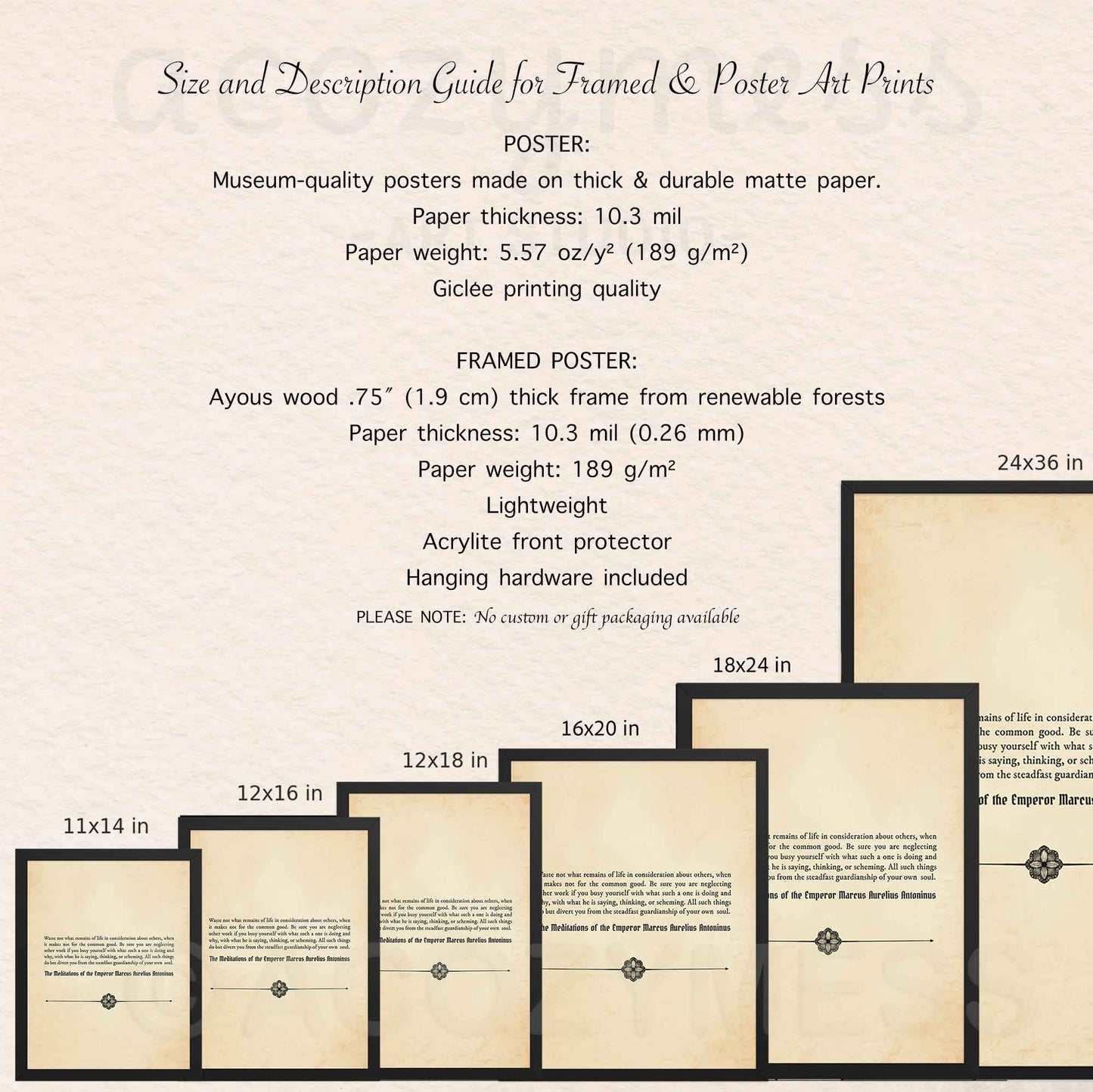 Marcus Aurelius Quote Poster – Guardianship of Your Own Soul | Stoic Philosophy for Home & Office - A Cozy Mess