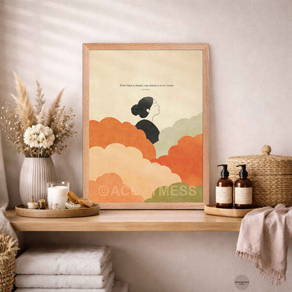 Everything is Opinion | Marcus Aurelius Stoic Art Print