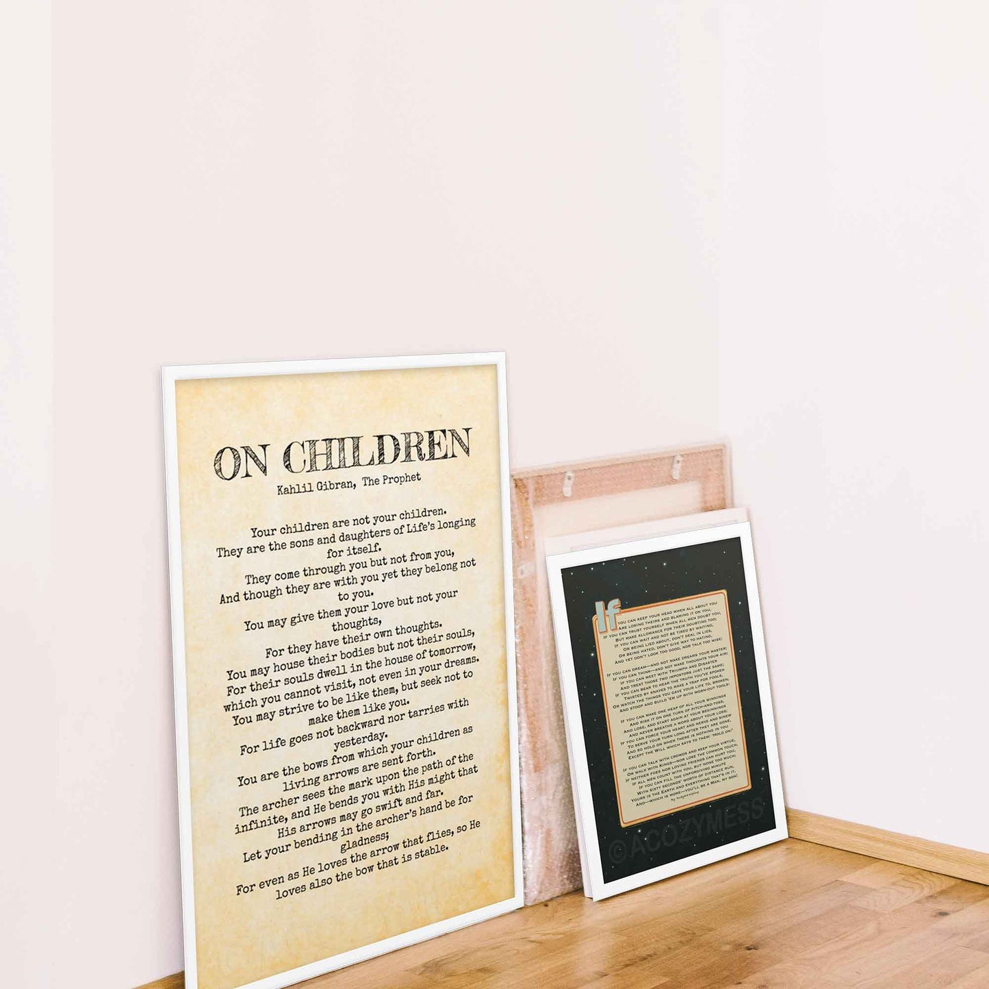 On Children Kahlil Gibran Poem, Inspirational Wall Art for Parents