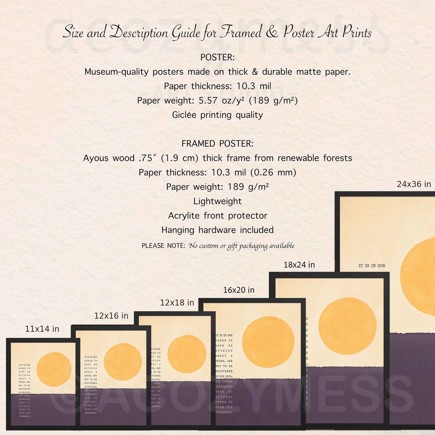 Marcus Aurelius - Inner Peace & Equanimity Stoic Art Poster - A Cozy Mess