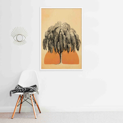 Rising Sun Wall Art Print Decor, Zen Art - A Cozy Mess