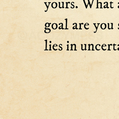 Seneca Print with quote on life
