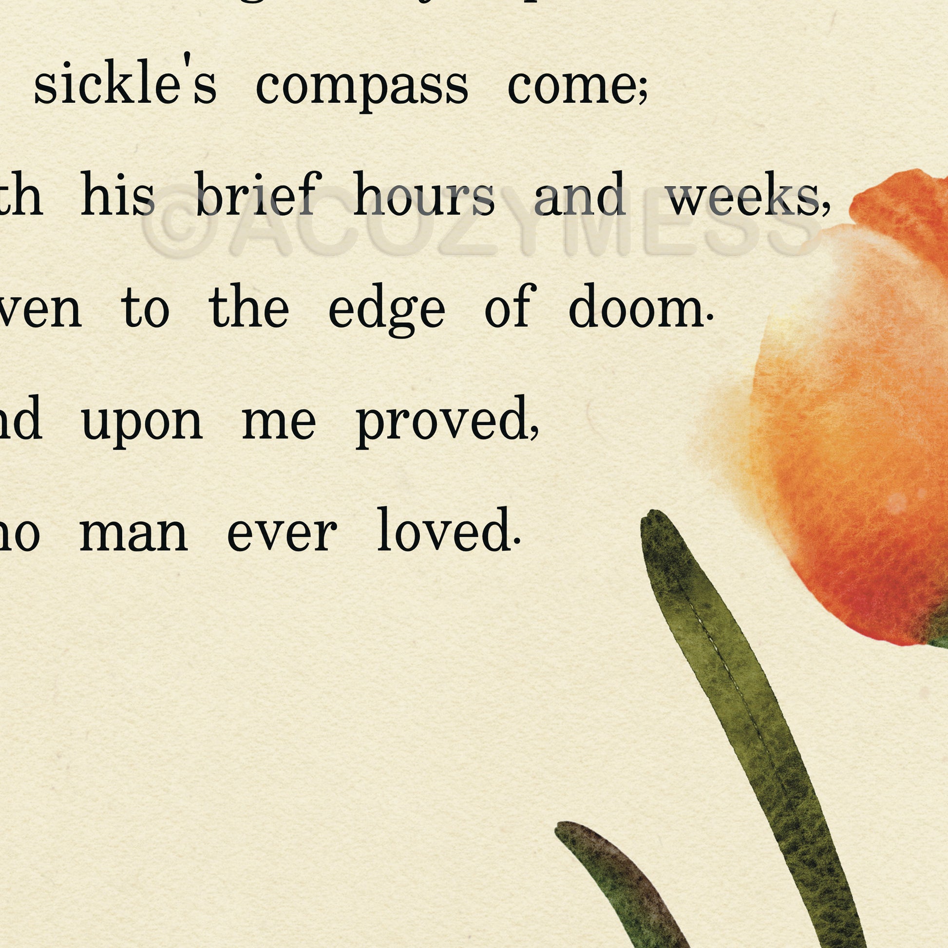 close up sonnet 116 poster